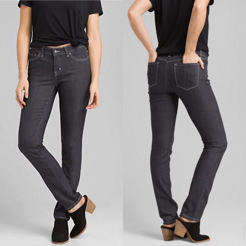 Prana Kayla Jeans Organic Cotton Grey Size 4
